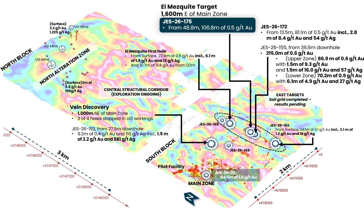 Tocvan Expands El Mezquite; Drilling Returns 106.8 m of 0.5 g/t Au