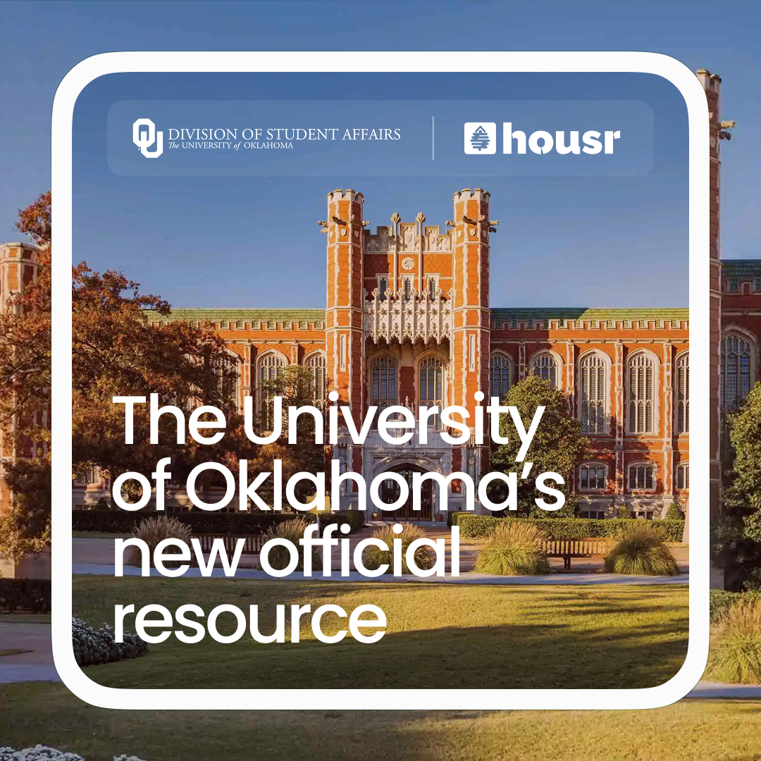 Housr Launches as Official Off-Campus Housing Resource for University of Oklahoma Students