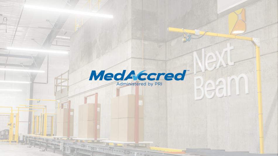 NextBeam Earns 18-Month Merit Recognition Through MedAccred(R) Sterilization Program