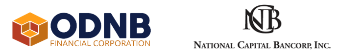 ODNB Financial Corporation and National Capital Bancorp, Inc. Announce Receipt of OCC Approval and Federal Reserve Waiver to Complete Mergers