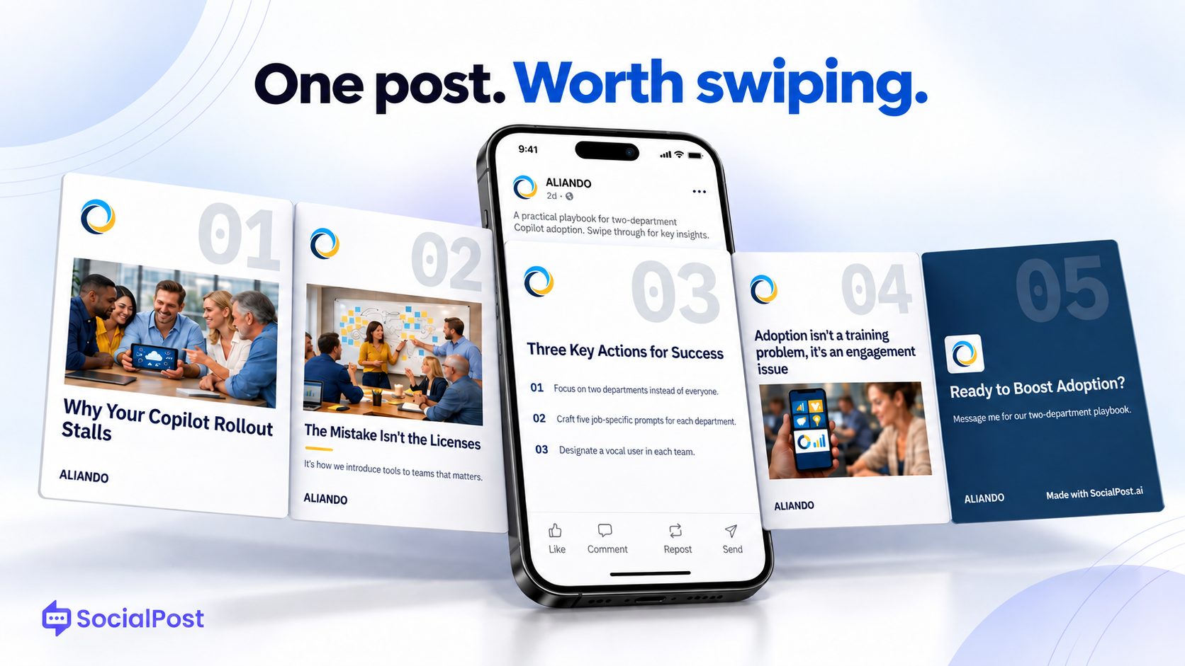 SocialPost.ai Launches AI LinkedIn Carousel Generator for Founder-Written Content