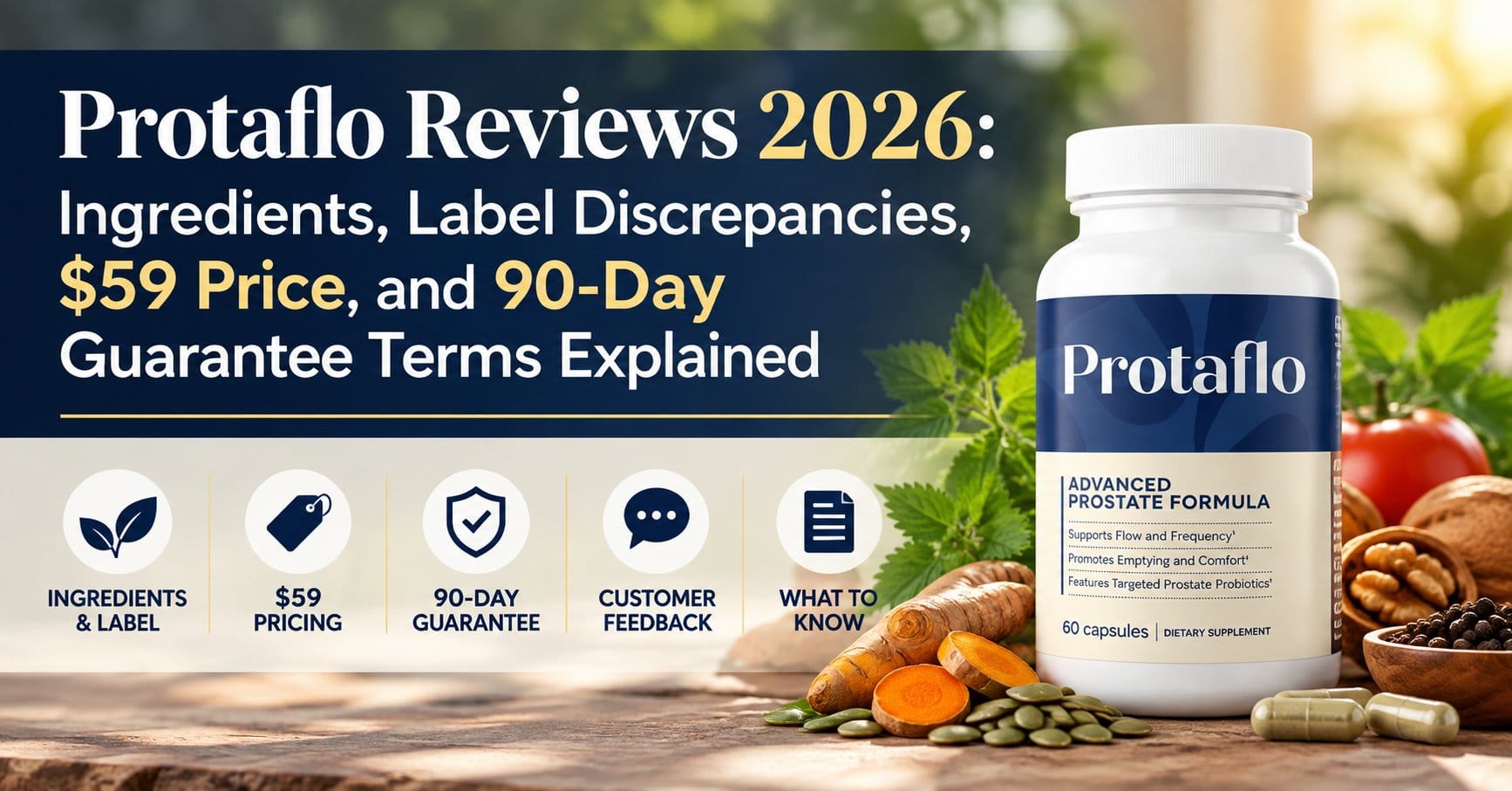 Protaflo Reviews 2026: Is This Prostate Support Supplement Worth a Look? Price, Ingredients, and 90-Day Guarantee