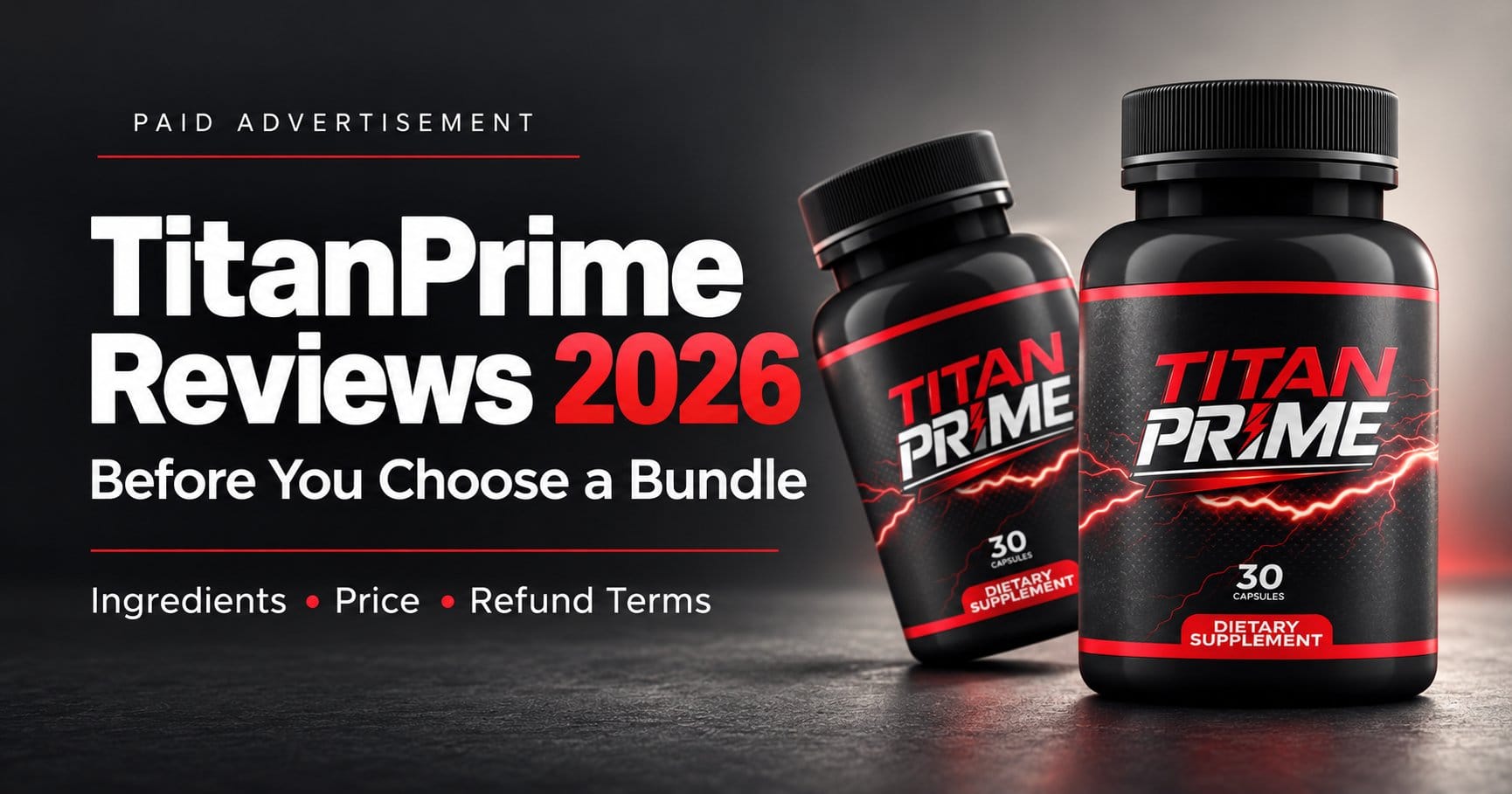 TitanPrime Reviews 2026: Looking for a Simpler Supplement Routine? Inside Titan Prime's Once-Daily Capsule, Ingredients, and Pricing