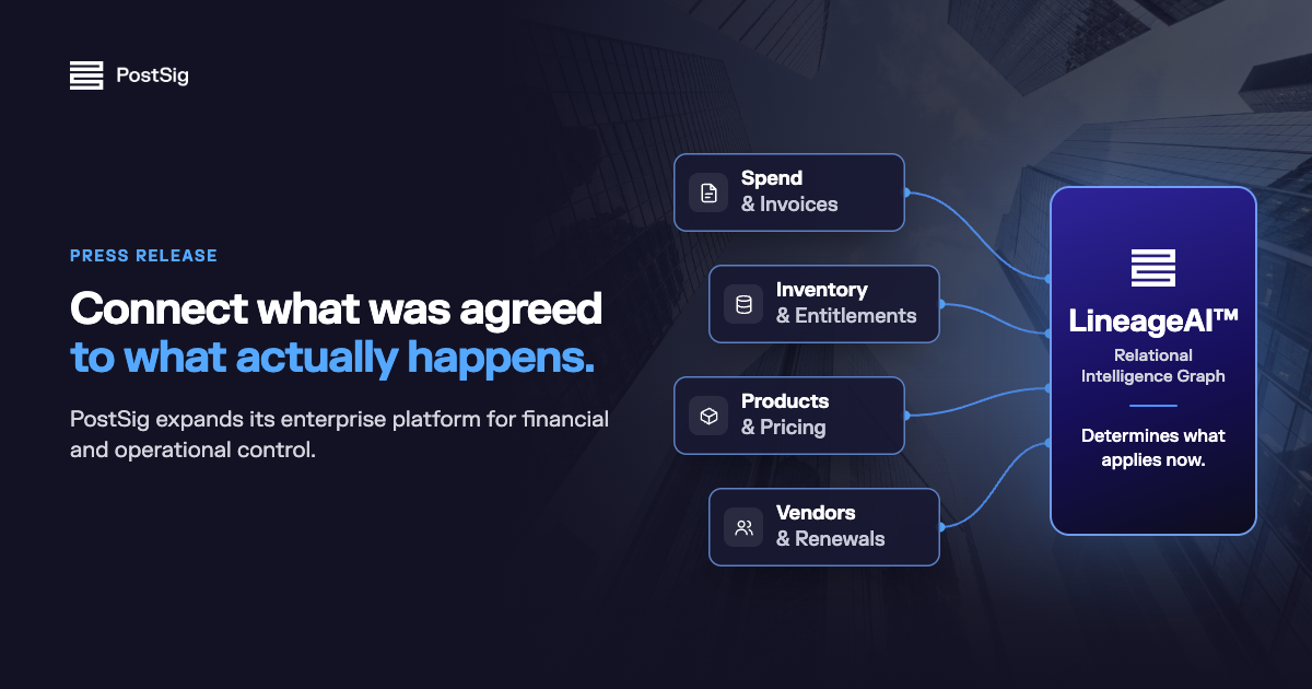PostSig Expands Enterprise Platform for Financial and Operational Control