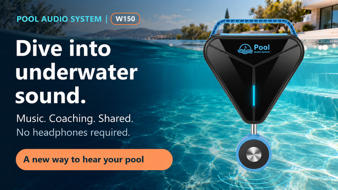 duraMOBI Pool Audio Series - W150 Redefines Underwater Sound with a Portable Audio System for Swimmers