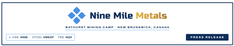 Nine Mile Metals Commences Trading on the OTCQB Venture Market Exchange