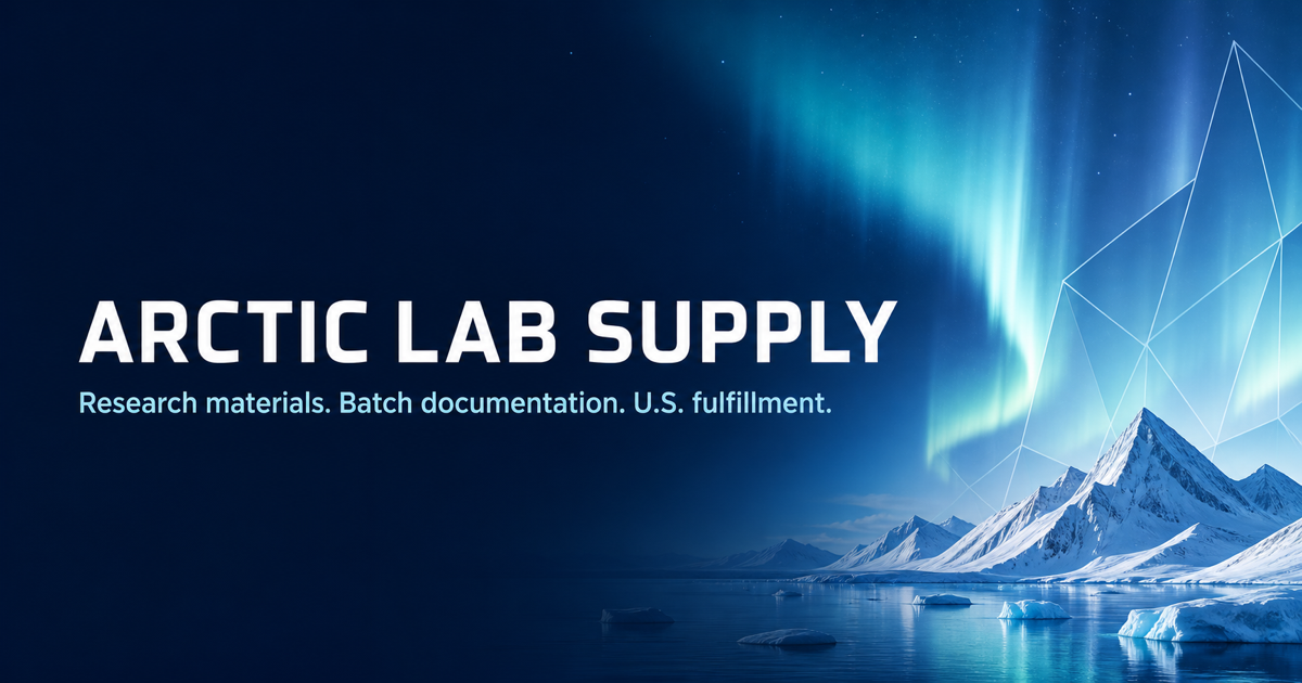 Arctic Lab Supply Publishes Lab Reports Buyers Can Verify Directly With the Testing Lab