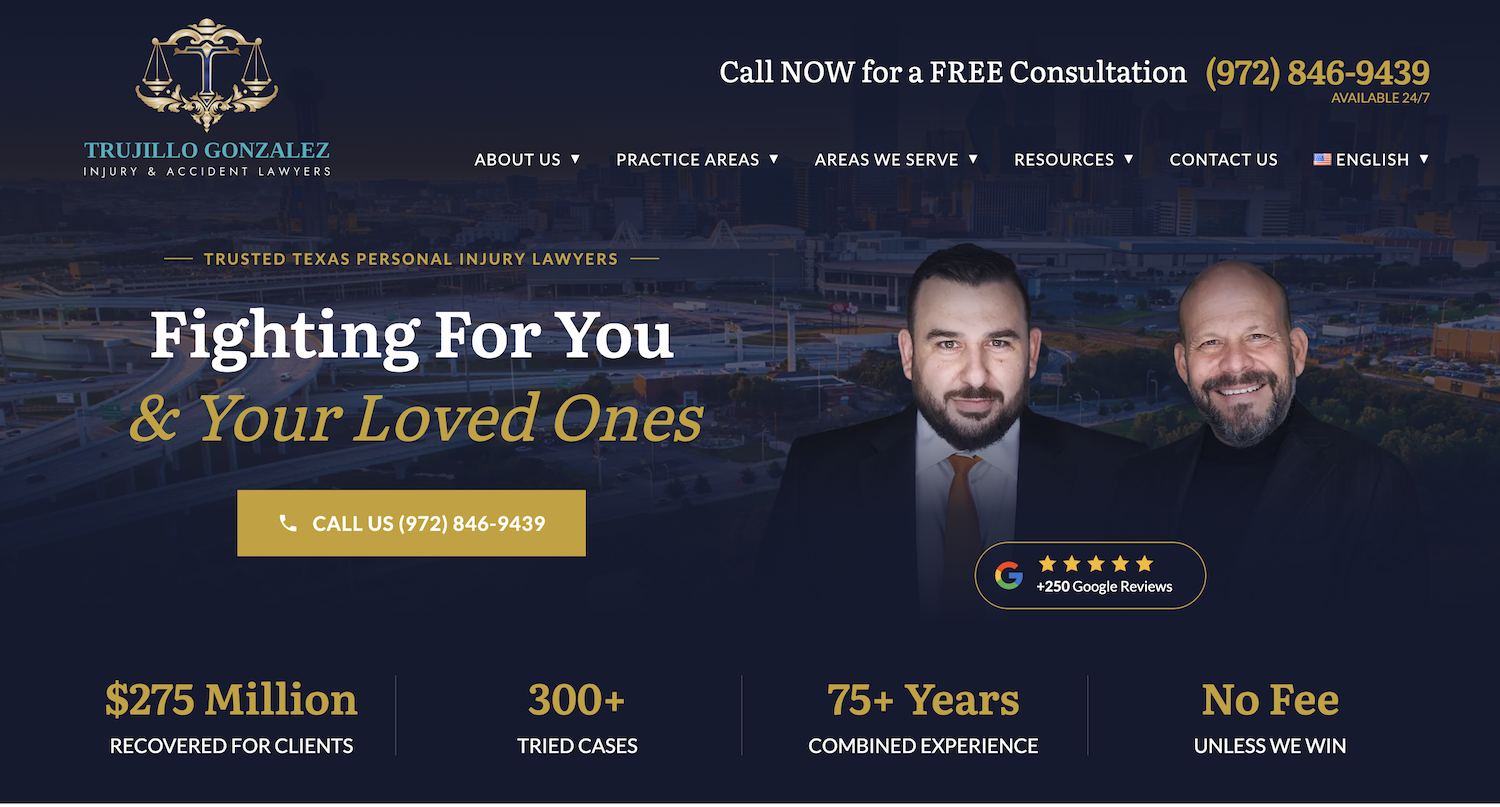 Trujillo Gonzalez PC Launches Redesigned Website to Help Injured Texans Get Answers Faster