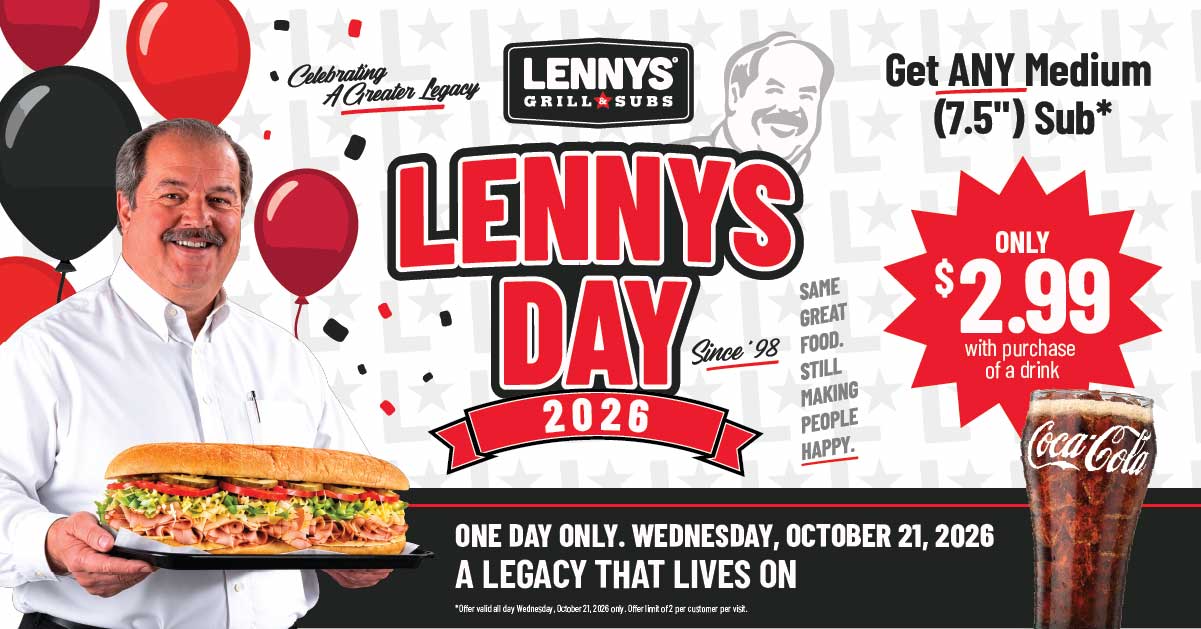 Lenny's Day Returns Wednesday, October 21