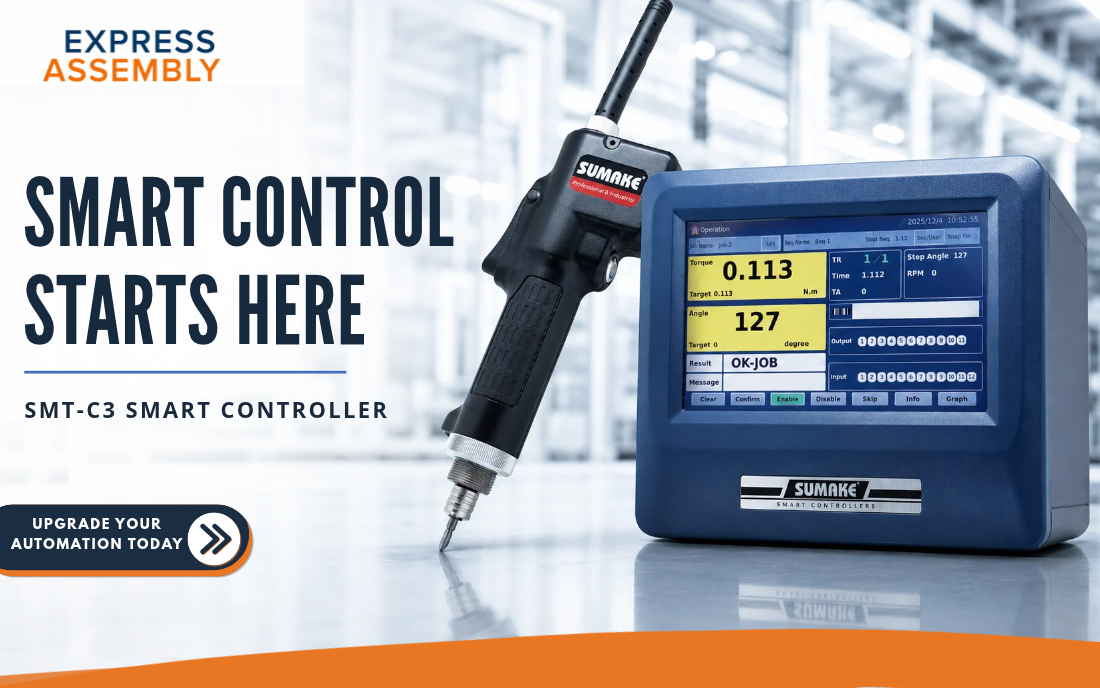 Express Assembly Introduces Sumake SMT-C3 Smart Torque Controller for Precision Fastening and Assembly Automation
