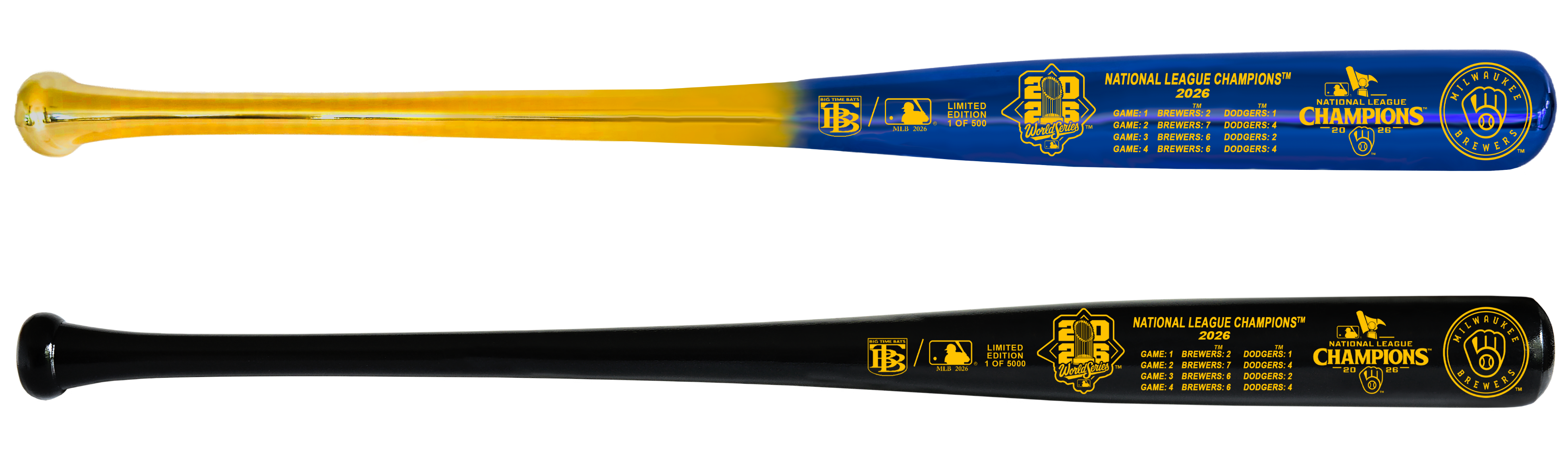 Big Time Bats Releases Officially Licensed Milwaukee Brewers Commemorative Baseball Bats Ahead of 2026 World Series