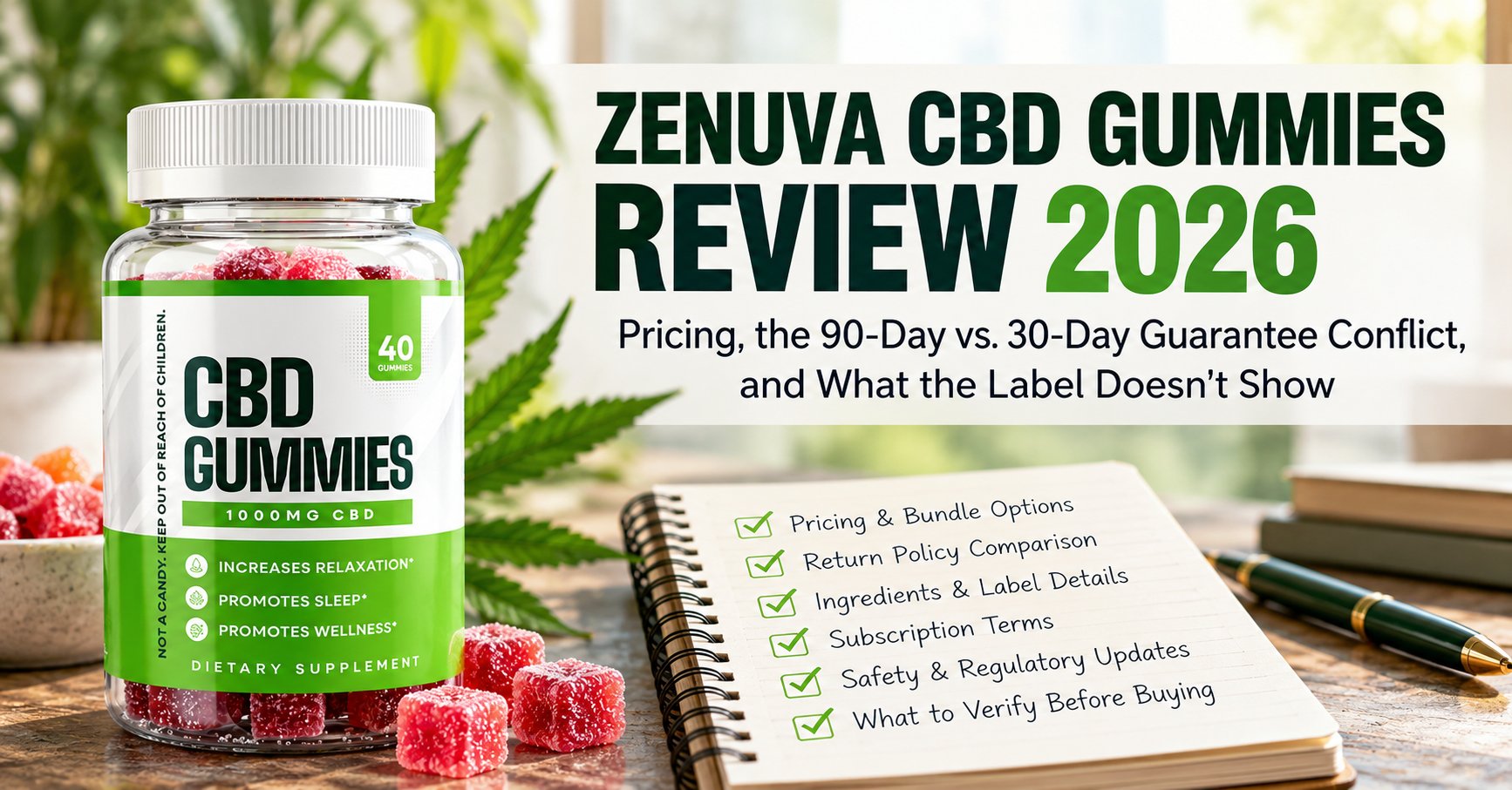 Zenuva CBD Gummies Reviews 2026: What Does Your Order Include? Pricing, Renewals and Return Terms