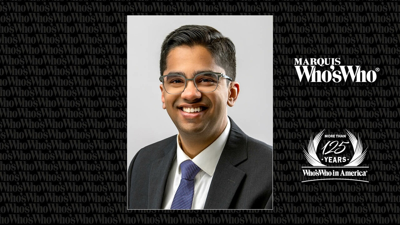 Marquis Who's Who Recognizes Rohit Ramnath, CFA, for His Dedication to the Field of Chemical Engineering