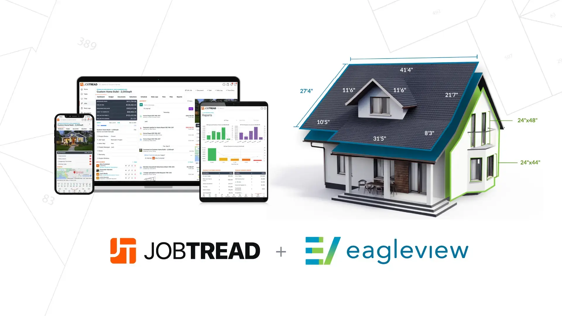 JobTread and EagleView Partner to Revolutionize Construction Estimating with Seamless Integration