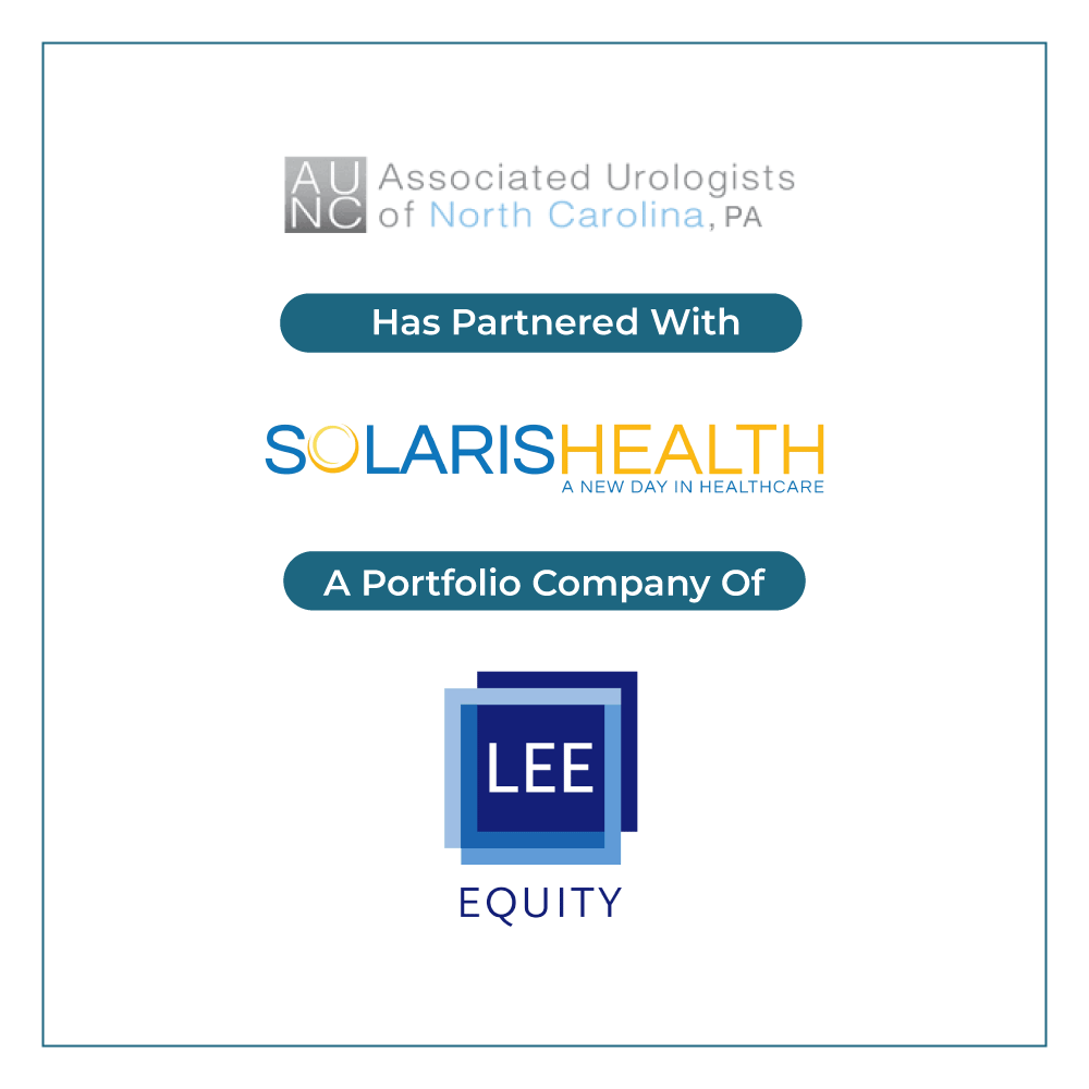 Physician Growth Partners Serves as Exclusive Advisor to Associated Urologists of North Carolina in its Affiliation with Solaris Health