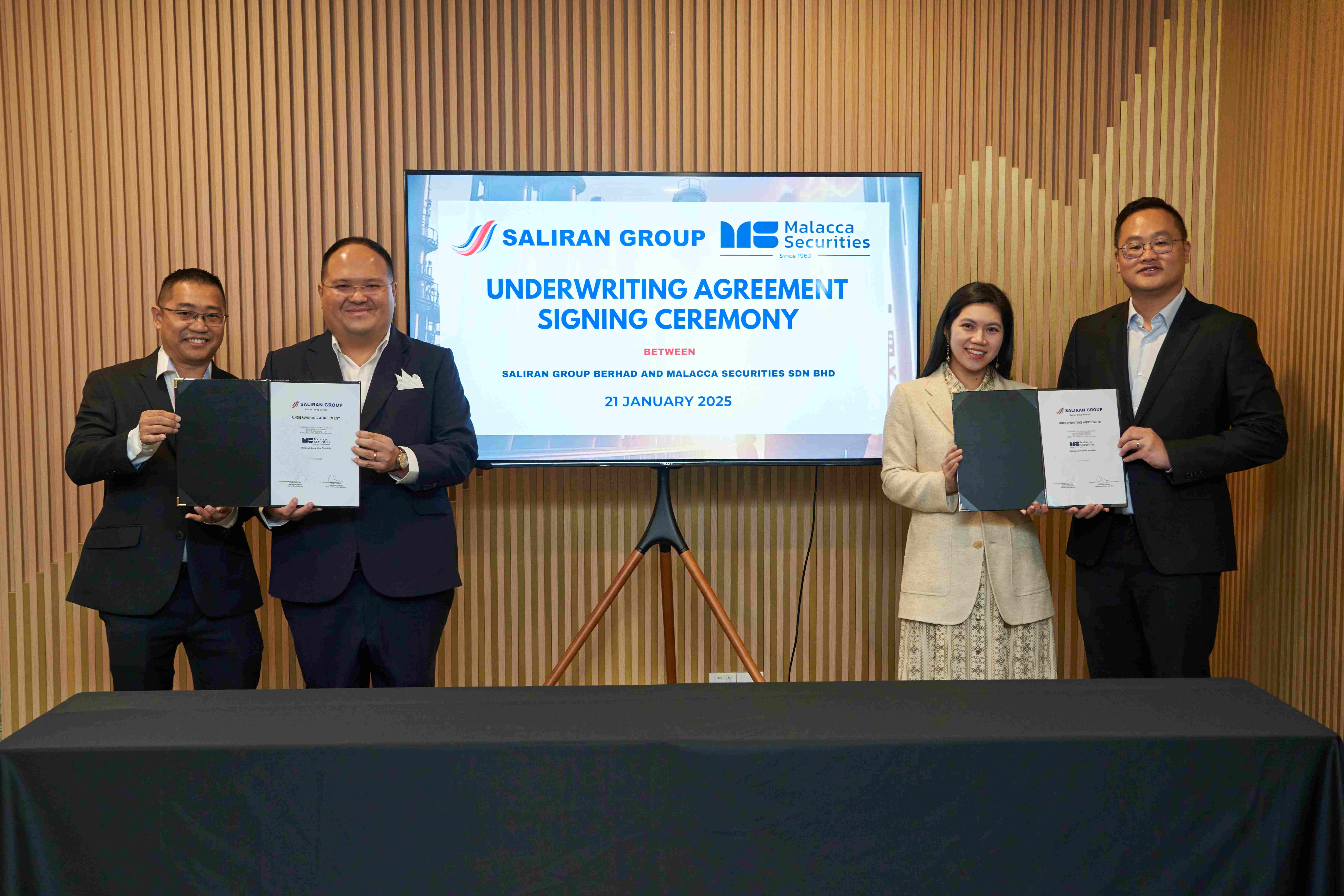 Saliran Group Berhad Signs Underwriting Agreement With Malacca Securities For IPO Exercise 