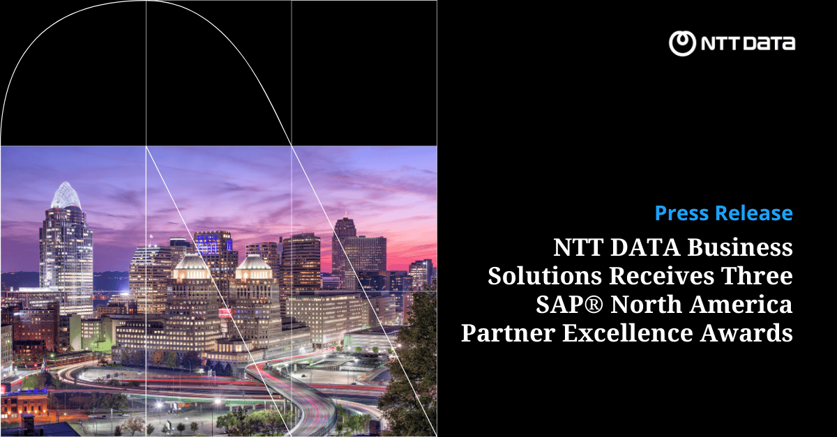 NTT DATA Business Solutions Receives Three SAP(R) North America Partner Excellence Awards 2025