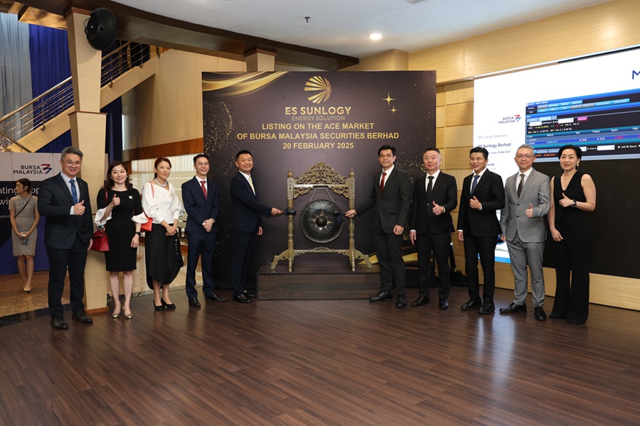 ES Sunlogy Berhad Shines Bright On ACE Market With 1.67% Premium On Opening