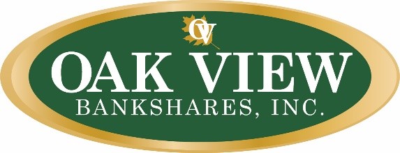 Oak View Bankshares, Inc. Share Repurchase Program