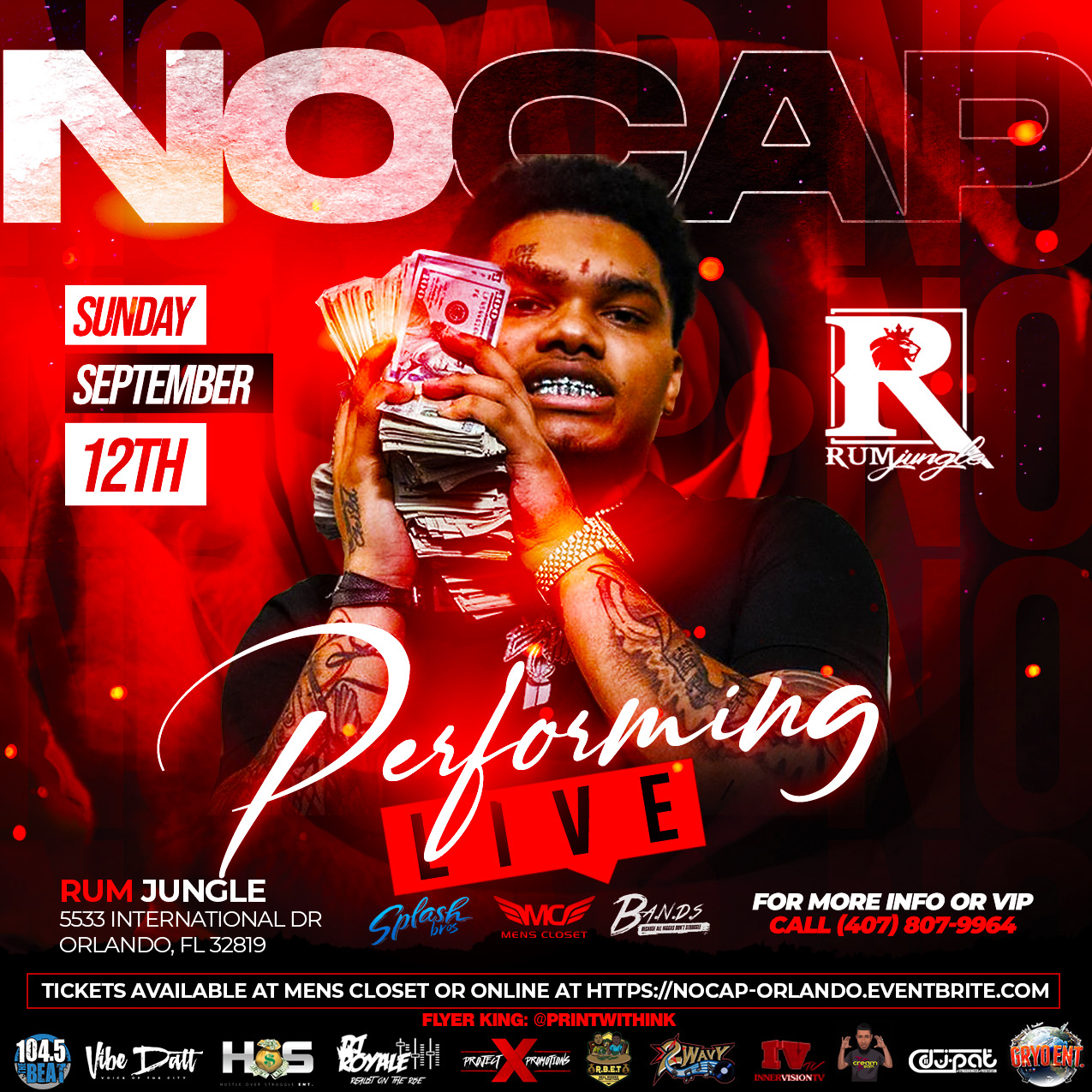 Men's Closet Concert to Feature No Cap The Backend Child