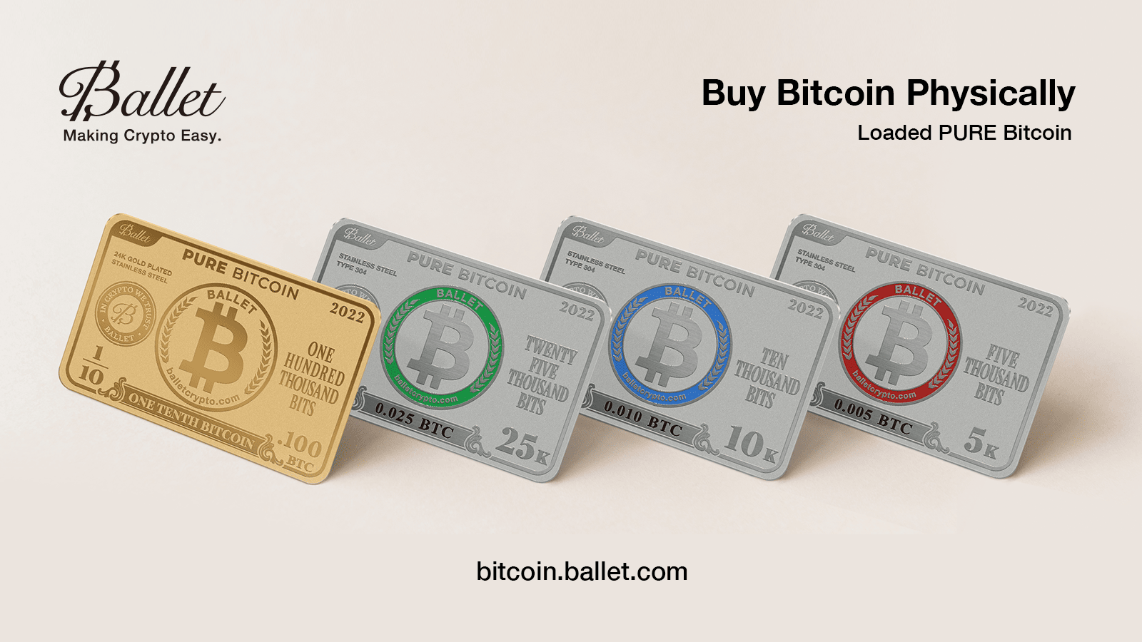Ballet Announces New Service, Now Selling Bitcoin For Physical Delivery