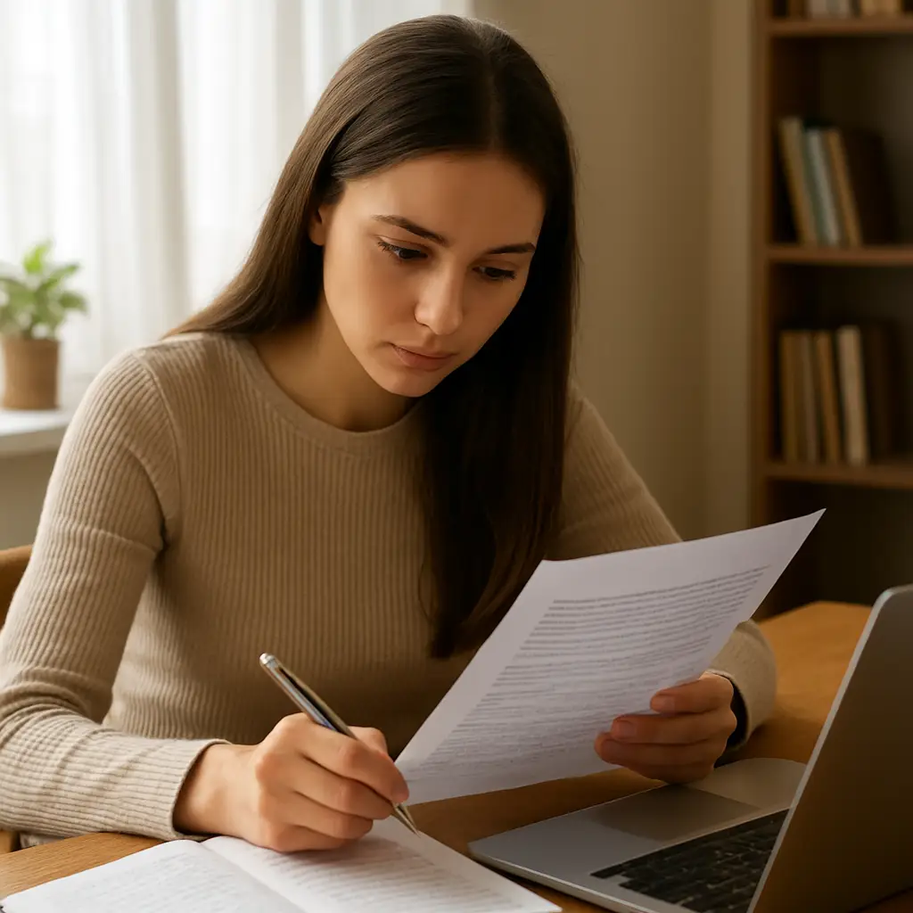 woman reading books - Academic and Business Editing and Proofreading Services in UAE