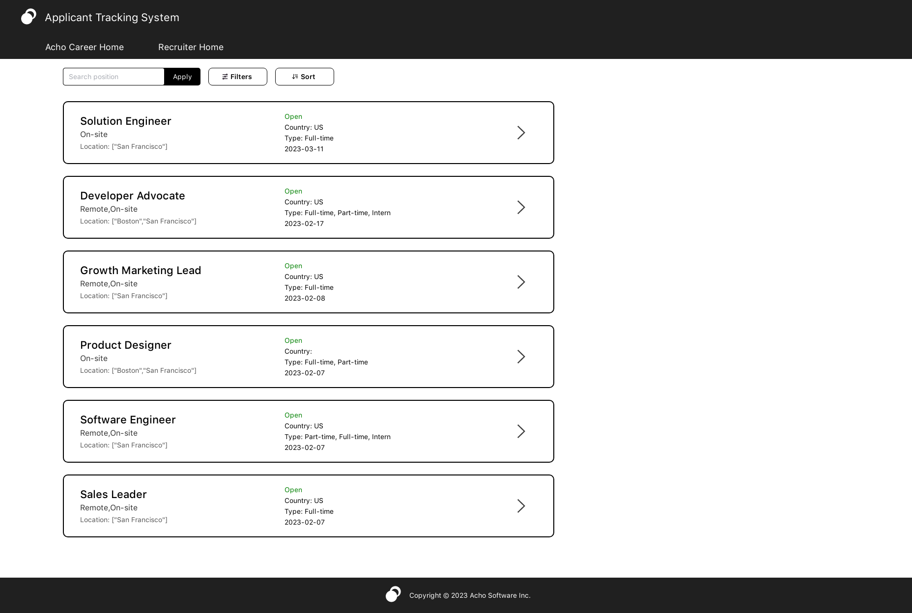 Applicant Tracking System