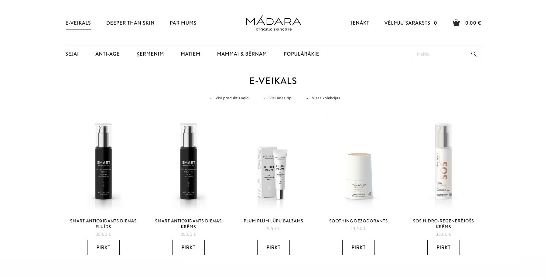 MADARA COSMETICS ONLINE STORE - BORN DIGITAL Latvia solution | Aciety