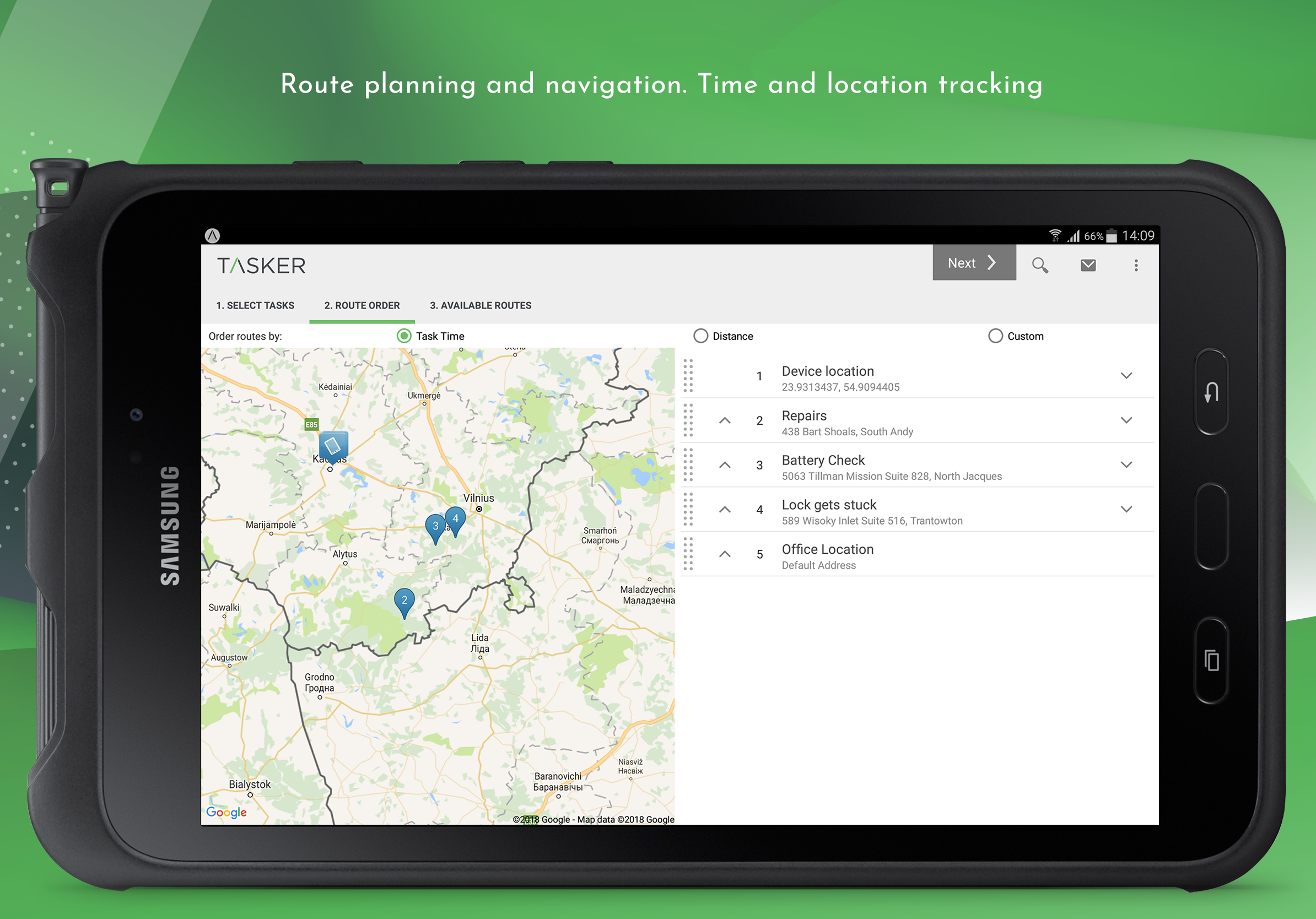 Route Plan. Route Planner. Efficient Route planning. Route planning and monitoring.