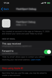 apple id sceeen