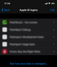 Apple ID logins