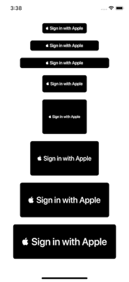 sign in with apple button