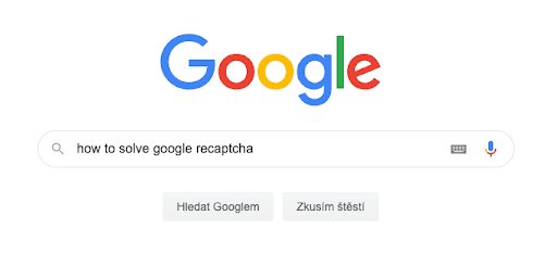 Google search for solution reCaptcha
