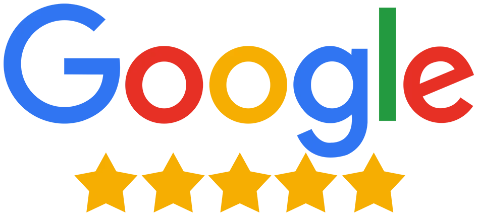 Google Logo with 5 star rating