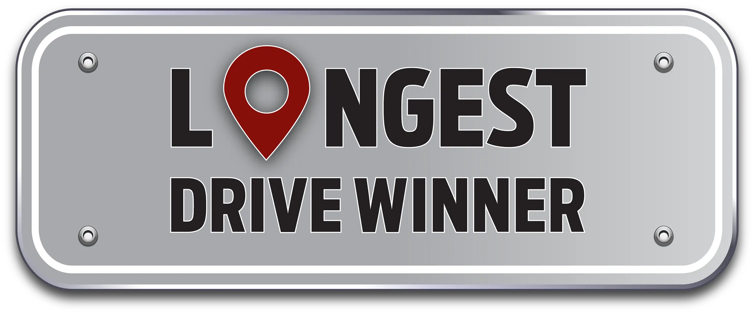 A gray street sign with the words Longest Winning Drive