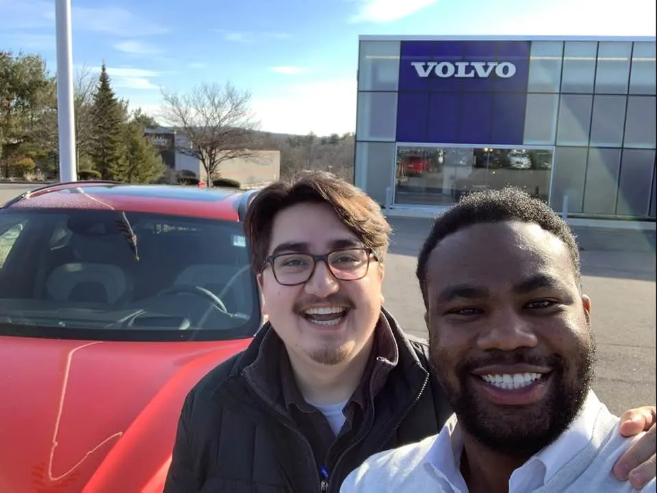 Lovering Salesperson with a happy customer