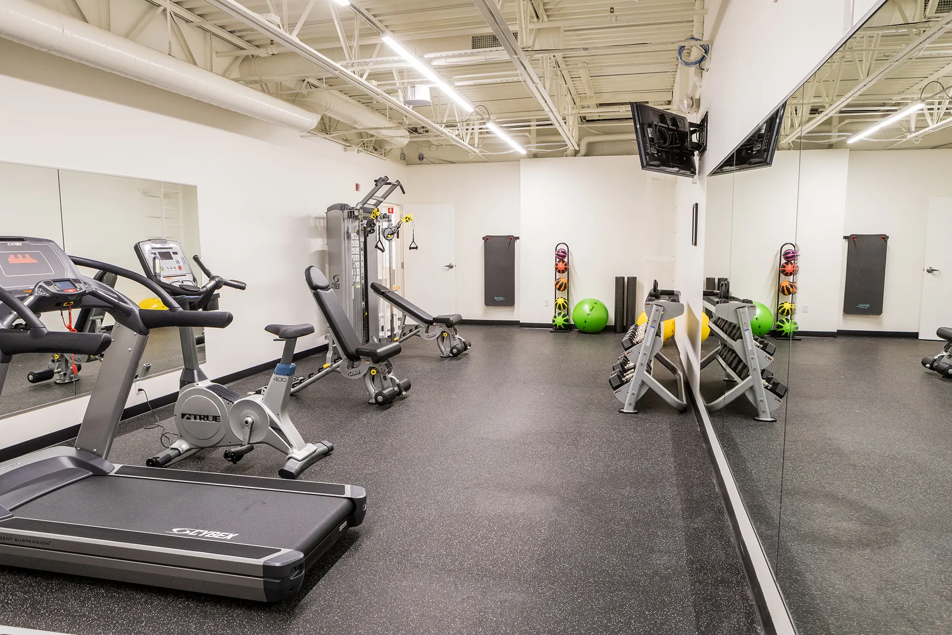 An image of the fitness center equipment at Lovering Nashua