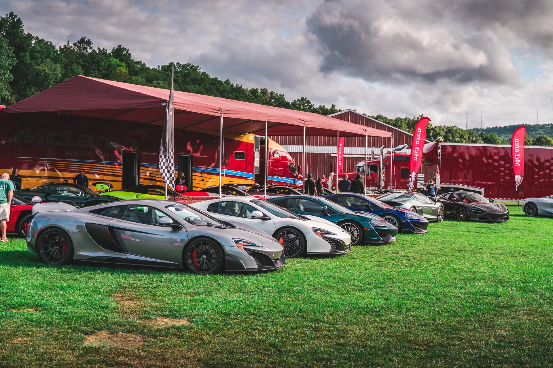 McLaren Boston Dream Ride Experience Lineup of McLaren's