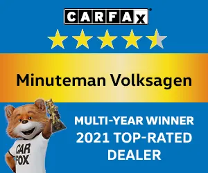 Minuteman Volkswagen Carfax Top Dealer Badge