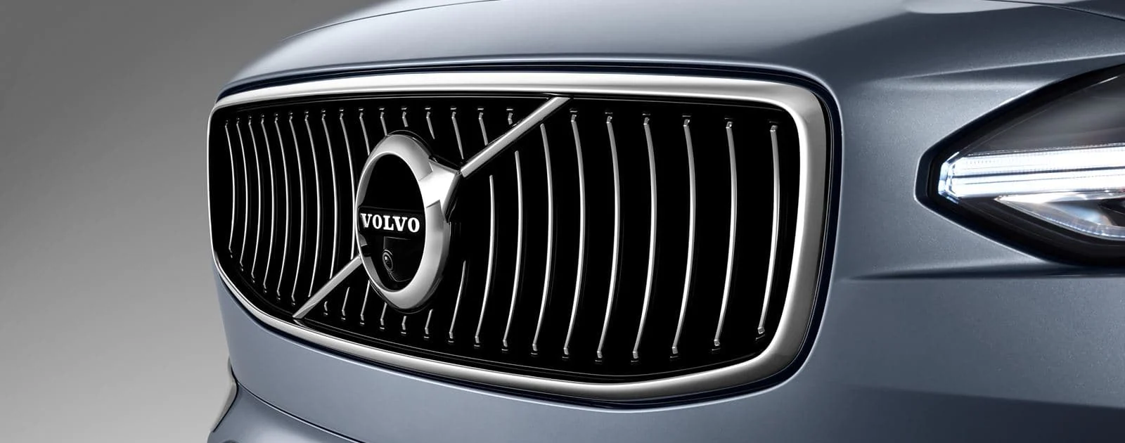 front of a Volvo Car