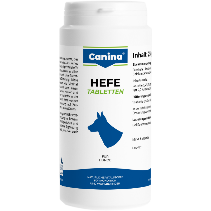 Packungsabbildung von Canina Hefe Tabletten (Canina)