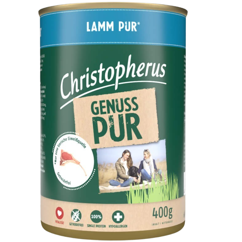 Packungsabbildung von Christopherus Pur Lamm 400 g (Christopherus)
