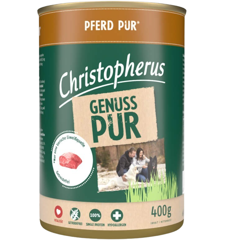 Packungsabbildung von Christopherus Pur Pferd 400 g (Christopherus)