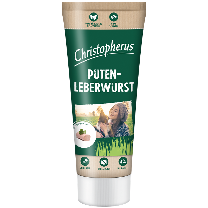 Packungsabbildung von Christopherus Putenleberwurst 75 g (Christopherus)