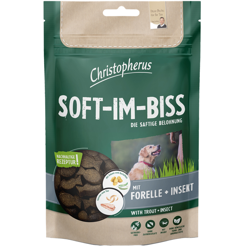 Packungsabbildung von Christopherus Soft-Im-Biss Forelle 125 g (Christopherus)