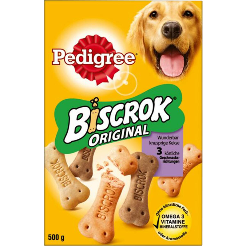 Packungsabbildung von Pedigree Biscrok 500 g