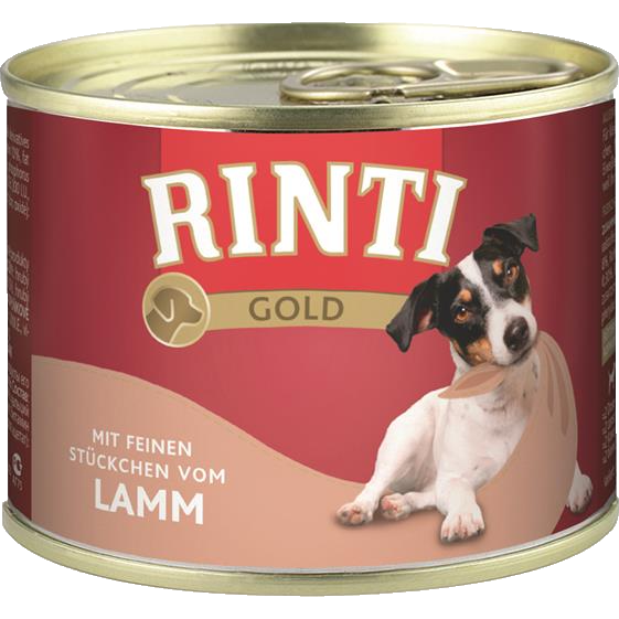 Packungsabbildung von Rinti Gold Lamm 185 g (Rinti)