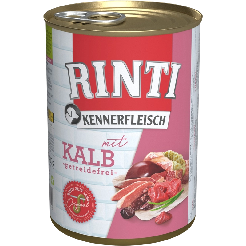 Packungsabbildung von Rinti Kennerfleisch Kalb 400 g (Rinti)