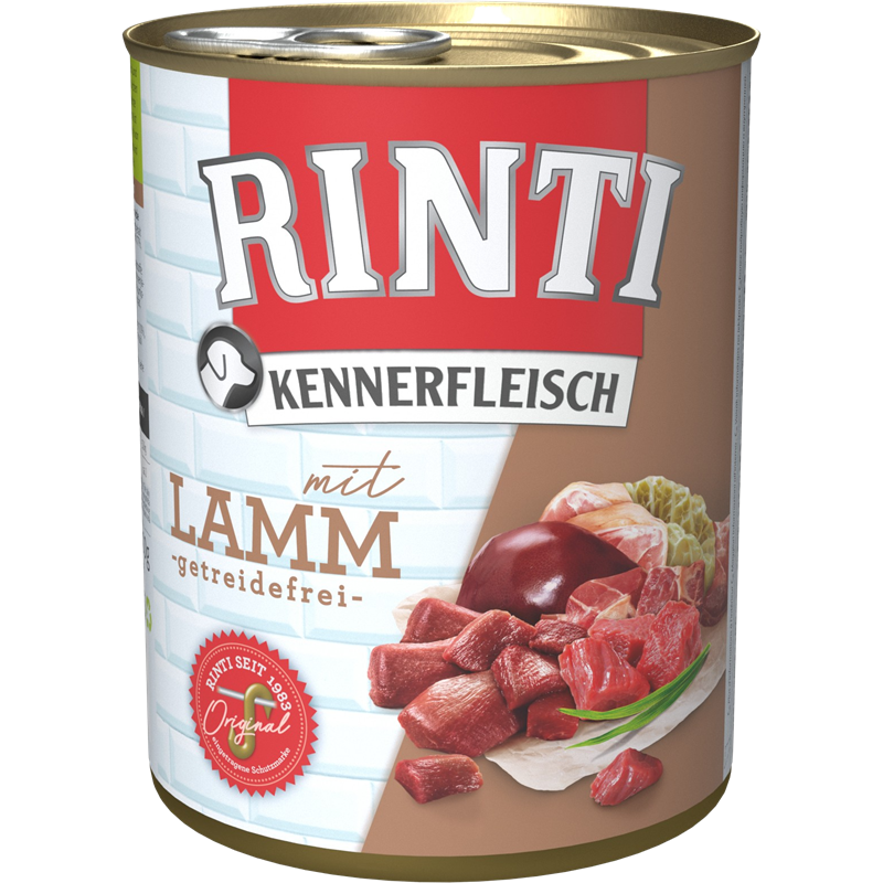 Packungsabbildung von Rinti Kennerfleisch Lamm 800 g (Rinti)