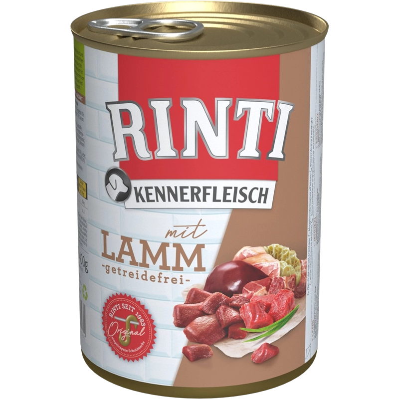 Packungsabbildung von Rinti Kennerfleisch Lamm 400 g (Rinti)